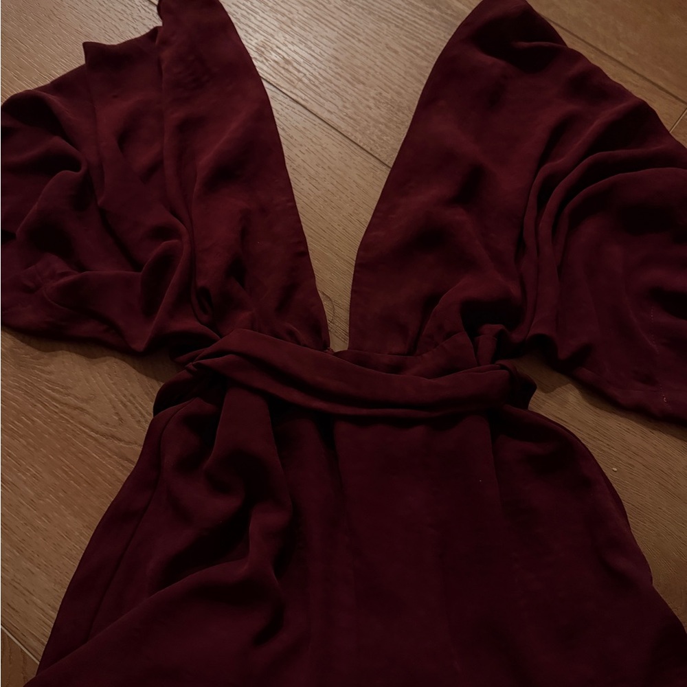 Elegant Burgundy Romper